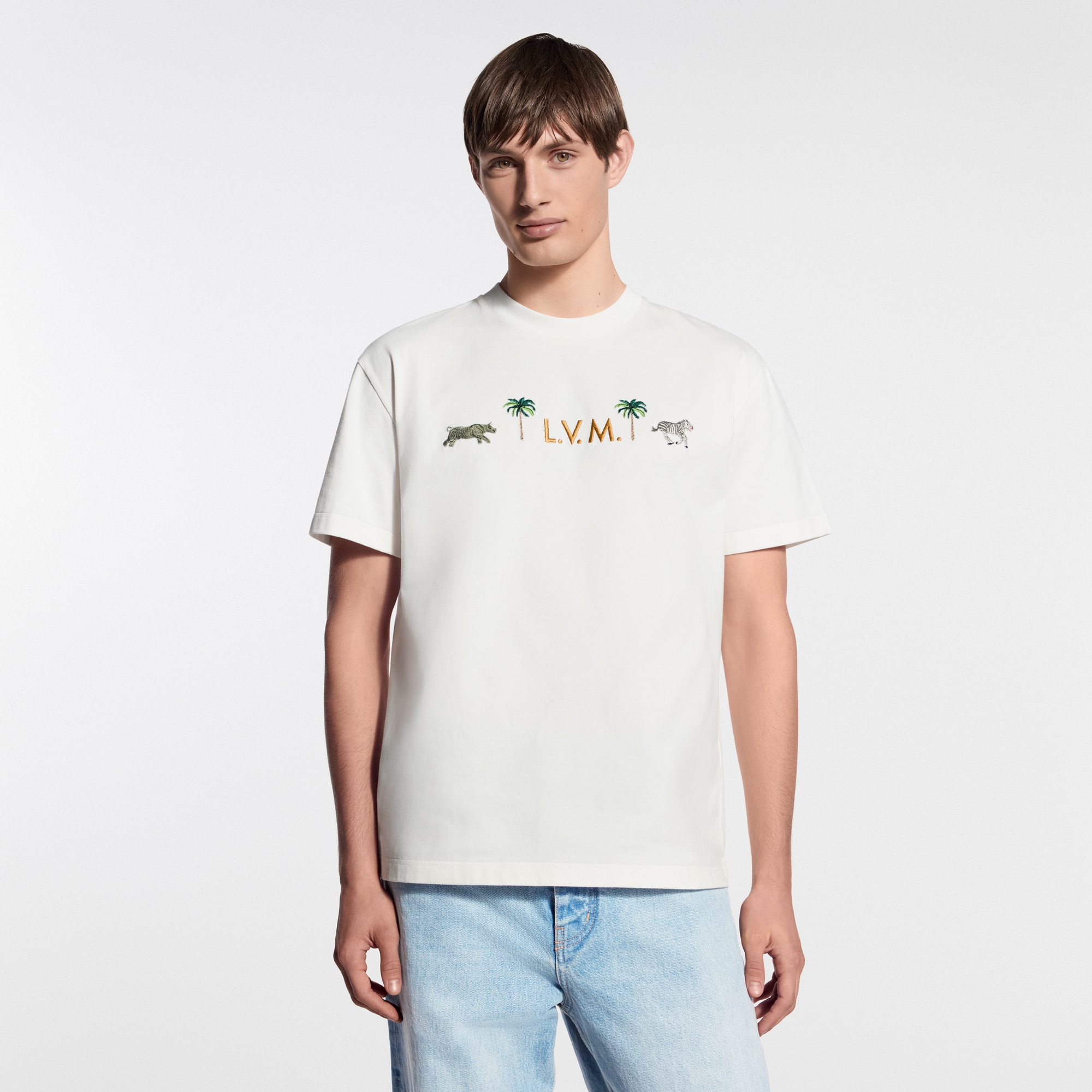 LV x The Darjeeling Limited Embroidered Short-Sleeved Crewneck